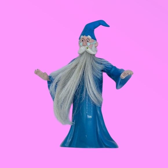 Vintage 1995 McDonald's Disney Merlin The Sword In The Stone Toy Figure - Picture 1 of 8
